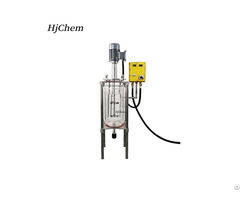 5l Laboratory Triple Wall Glass Baffles Process Reactor