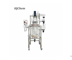 20l Vacuum Jacketed Triple Layer Glass Reactor