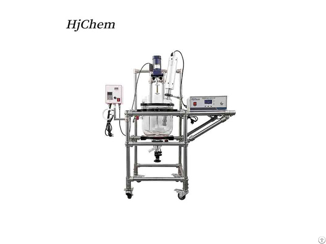 Custom 5l 200l Ultrasonic Cavitation Jacketed Glass Reactor