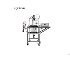 Custom 5l 200l Ultrasonic Cavitation Jacketed Glass Reactor