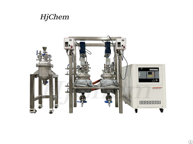 Kilo Lab 5l Stainless Steel Jacketed Batch Chemical Reactor System