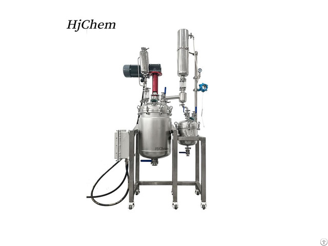 Agitated 50l Stainless Steel Jacketed Chemical Reactor System