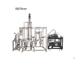Pilot Short Path Wiped Film Vacuum Distillation Setup