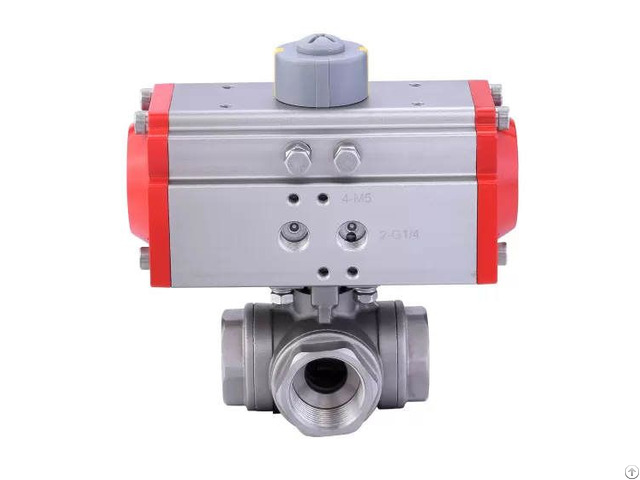 Pneumatic 3 Way Ball Valve