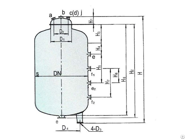 Glass Lined Closed Type Storage Tank Glass Lined Closed Type Storage Tank
