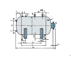 Glass Lined Horizontal Type Storage Tank