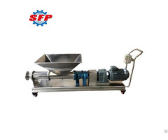 Ce Certified G Series Food Grade Stainless Steel Single Screw Transfer Pump With Hopper