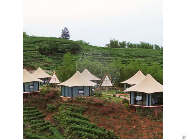 Luxury Tensile Structure Glamping Hotel Tent