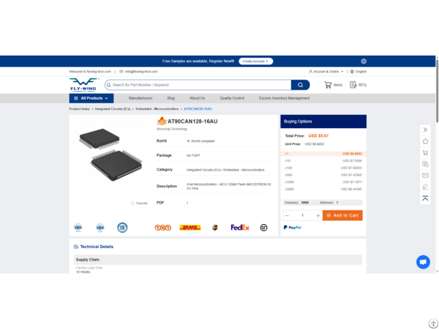 At90can128 16au 128 Kb Flash On Chip Can The Automotive Grade Communication Powerhouse
