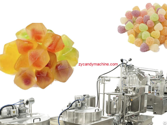 The Candy Production Line Can Making Hard Candies Gummy And Lollipops