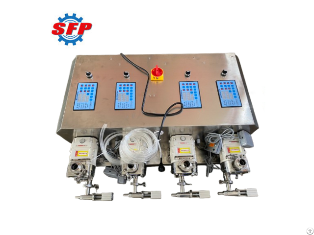 Multi Head 3rp Series Sanitary High Viscosity Lobe Filling Pump For Cosmetic Industry