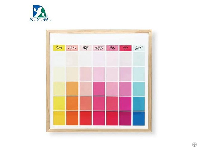 Magnetic Color Calendar Whiteboard