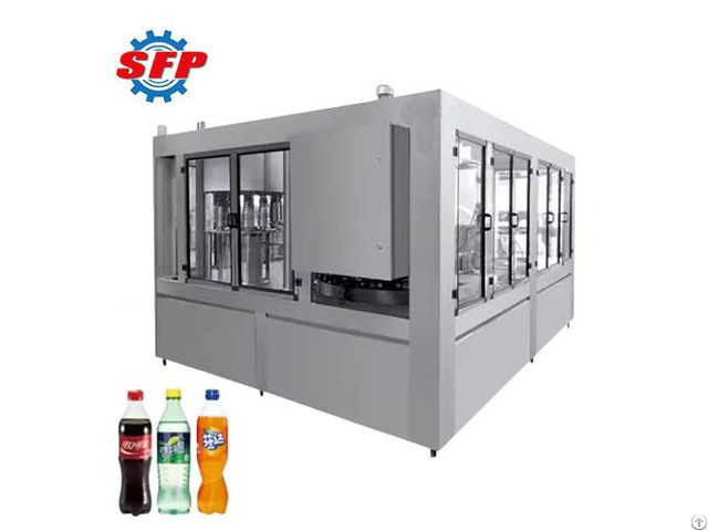 Fully Automatic Stainless Steel Carbonated Drinking Liquid Plastic Bottle Filling Machine