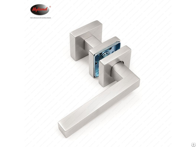 Hyland 304 Stainless Steel Square Lever Handle Compatible With Mortise Lock Sets 9016s Hyland 304 Stainless Steel Square Lever Handle Compatible With Mortise Lock Sets 9016s