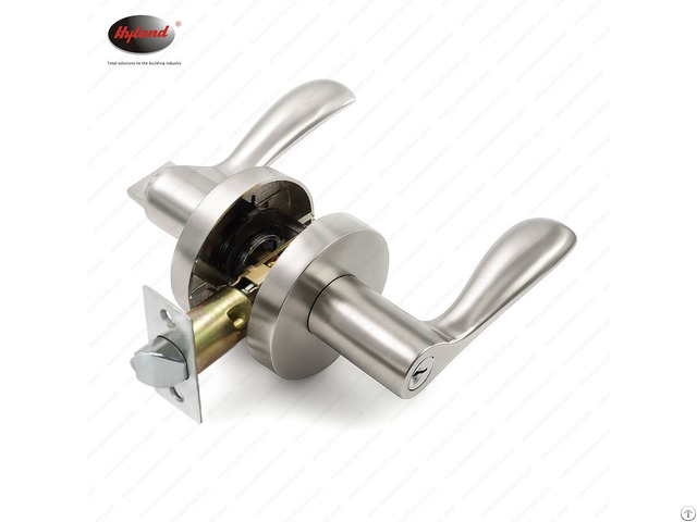 Satin Nickel Brushed Heavy Duty Tubular Lever Handle Door Lock Keyed Entry 8826 Snet Satin Nickel Brushed Heavy Duty Tubular Lever Handle Door Lock Keyed Entry 8826 Snet