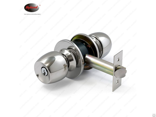 Stainless Steel Ball Knob Door Lock Cylindrical Knobset 5831 90mm