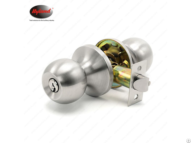 Stainless Steel Cylindrical Ball Knob Lock Keyed Entry Deadbolt For Wooden Doors 607 Sset Stainless Steel Cylindrical Ball Knob Lock Keyed Entry Deadbolt For Wooden Doors 607 Sset