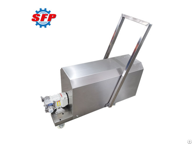 High Performance 3rp Series Stainless Steel Mobile Heat Jacket Rotary Lobe Rotor Pump