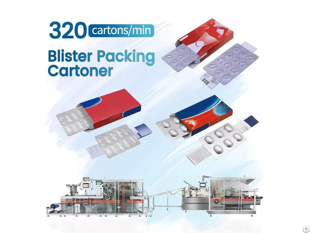 High Speed Packaging Tablet Capsule Blister Pack Cartoner Production Line
