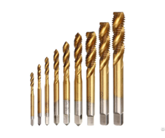 Machine Screw Tap Set Titanium Spiral Flute Drill Taps Metric