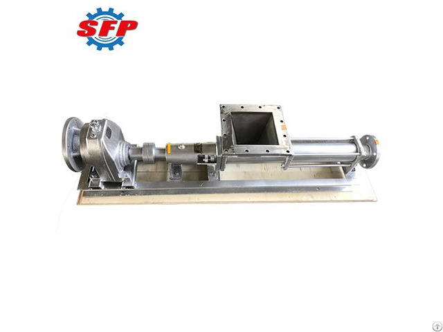 New Model Stainless Steel G Series Sanitary Single Screw Slurry Pumps For Sale