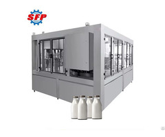 Food Grade Automatic Milk Liquid Glass Bottle Filling Machine For Dairy Production