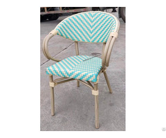 Modern Promotion French Style Outdoor Bar Wicker Bistro Cafe Chairs