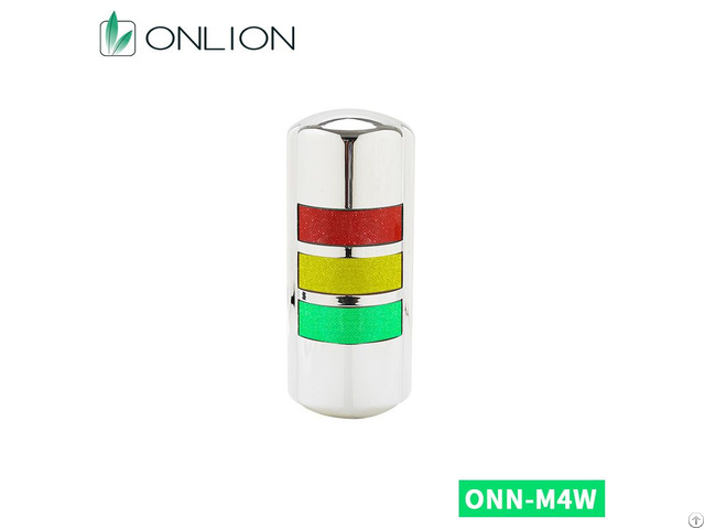 Onn M4w Wall Mounted Led Signal Tower Light Aluminum Body Tri Color Ryg For Cnc Machine