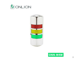 Onn M4w Wall Mounted Led Signal Tower Light Aluminum Body Tri Color Ryg For Cnc Machine