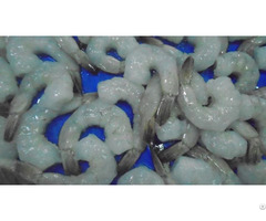 Frozen Raw Vannamei White Peeled Deveined Tail On Shrimp