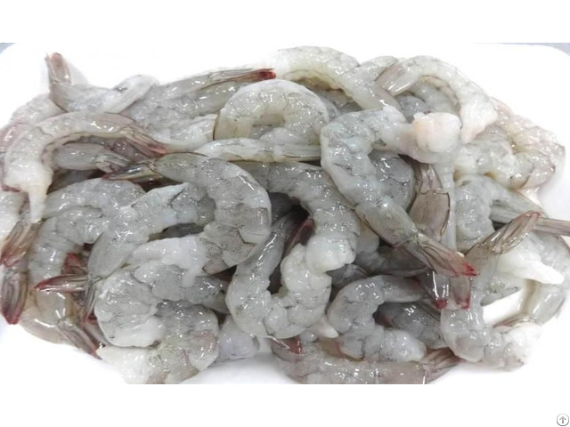 Frozen Raw Black Tiger Peeled Deveined Tail On Shrimp