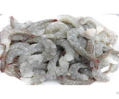 Frozen Raw Black Tiger Peeled Deveined Tail On Shrimp