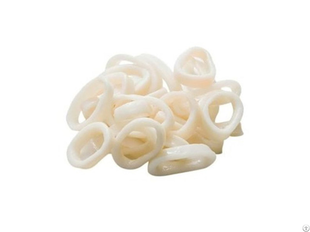 Frozen Squid Rings Raw And Cooked