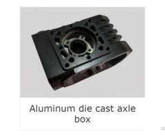Aluminum Die Cast Axle Box With Black Powder Coating