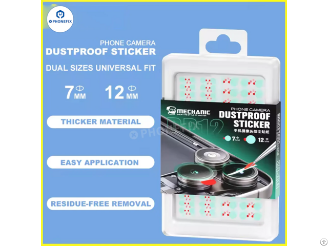 Mechanic Dp12 Mobile Camera Protection Dust Proof Sticker