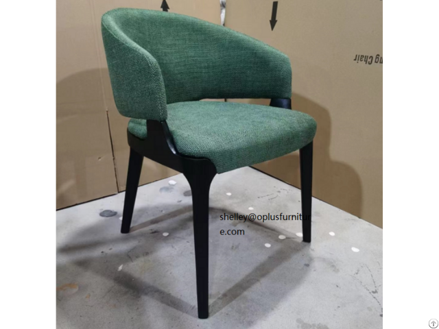 Modern Design Architectural Contract Resort Villa Hotel Wooden Frame Upholstered Restaurant Chair