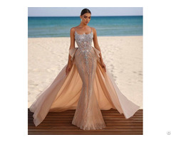 Mb40344 Embellished Intricate Exquisite Stunning Beaded Crystal Luxury Couture Evening Gown