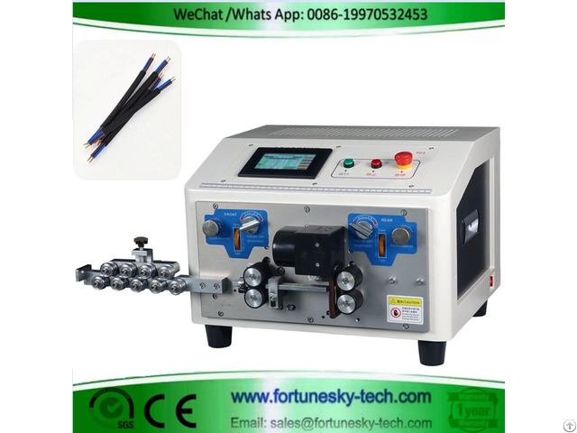 Automatic Flat Sheathed Cable Cutting Stripping Machine