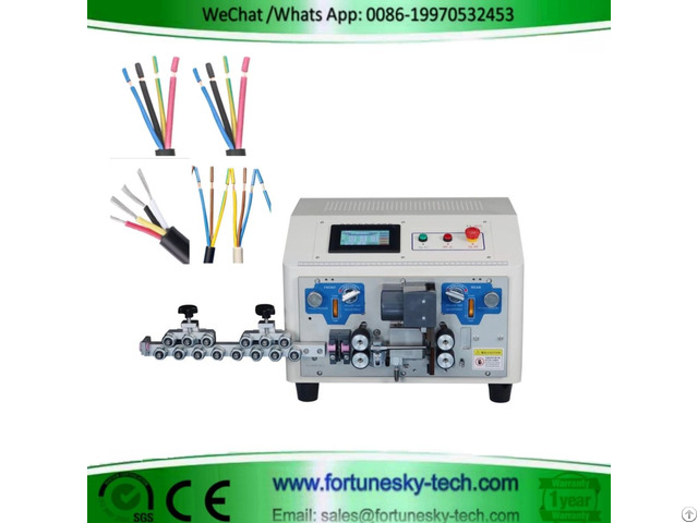 Automatic Multi Core Cable Cutting Stripping Machine