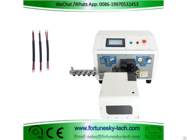 Automatic Twin Flat Electric Cable Cutting Stripping Twisting Machine