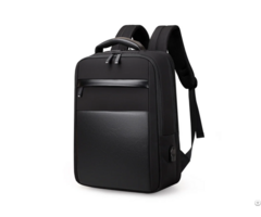 Versatile Leather Backpack With On The Go Charging