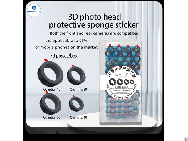Wylie Mobile Phone Camera 3d Protective Sponge Sticker