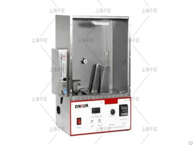 Fabric Textile 45 Degree Flammability Chamber