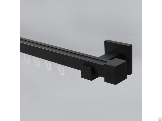 Black Aluminum Alloy Curtain Track Profile Black Aluminum Alloy Curtain Track Profile