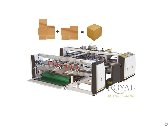 Ryh 2400 2900a Semi Automatic Twin Box Folder Gluer Machine Ryh 2400 2900a Semi Automatic Twin Box Folder Gluer Machine