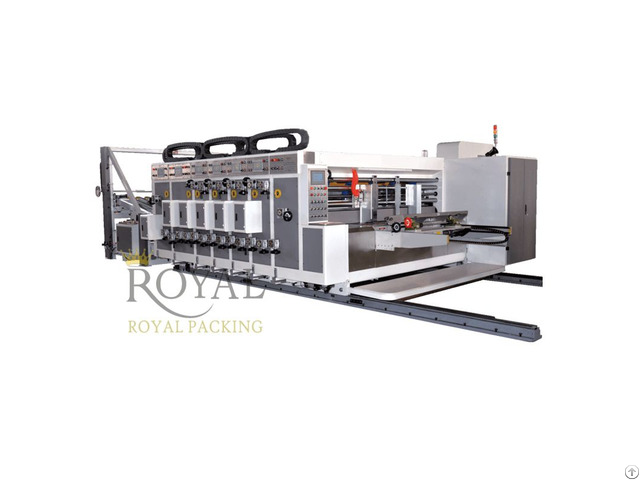 High Speed 5 Colors Flexo Printing And Die Cutting Machine