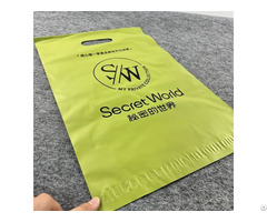 Eco Friendly Green Custom Printed Large Mailing Bags Handle