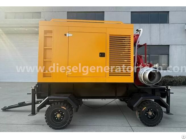 Mobile Trailer Mounted Emergency Rescue Double Suction Split Case Diesel Water Pumps