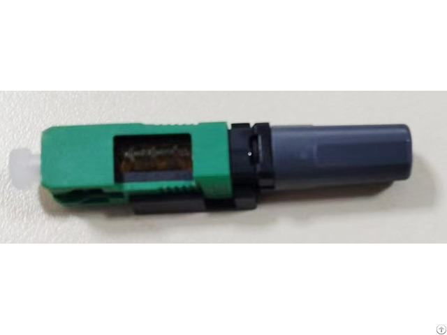 Indoor Sc 3 0mm Universial Field Installable Fiber Assembly Optical Connector For Round Drop Cable