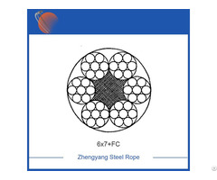 6x7 Fc Galvanized Steel Wire Rope
